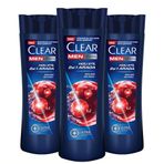 Clear Men Hızlı Stil 2'si1 Arada 3x350 ml Şampuan
