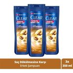 Clear Men Kahve Çekirdeği Özlü 3x350 ml Şampuan