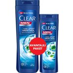 Clear Men Kepeğe Karşı Etkili Cool Sport Menthol Ferahlatıcı Mentol Etkisi 350+185 ml Şampuan
