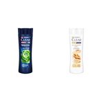 Clear Men Kepeğe Karşı Etkili Şampuan Günlük Arınma ve Ferahlık 350 ml ve Clear Women Saç Dökülmesine Karşı Zencefil Özü Kepeğe Karşı Etkili Şampuan 350 ml