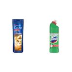 Clear Men Kepeğe Karşı Etkili Şampuan Saç Dökülmesine Karşı Kahve Çekirdeği Özü 350 ml(1) Domestos Yoğun Kıvamlı Çamaşır Suyu Maksimum Hijyen Dağ Esintisi, 750 ml(3)