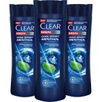 Clear Men Şampuan Cool Sport Menthol Ferahlatıcı Mentol Etkisi 350 ml x 3 Adet