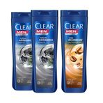 Clear Men Yoğun Arındırıcı Kömür Kepeğe Karşı Etkili Şampuan 350 ml X2 + Clear Men Saç Dökülmesine Karşı Kahve Çekirdeği Özlü Kepeğe Karşı Etkili Şampuan 350 ml