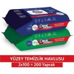 Clear Motion 2x100 200 Yaprak Yüzey Temizlik Havlusu