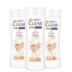 Clear Women 3x350 ml Kil Terapisi Arınmış ve Yumuşak Saçlar Kepeğe Karşı Etkili Şampuan