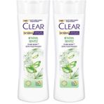Clear Women Kepeğe Karşı Etkili Şampuan Bitkisel Sentez Aloe Vera & Çay Ağacı Yağı 350 ml 2li paket