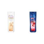 Clear Women Kil Terapisi Arınmış ve Yumuşak Saçlar Kepeğe Karşı Etkili Şampuan 350 ml(1) Clear Men Kepeğe Karşı Etkili Şampuan Hızlı Stil 2'si 1 Arada Kolay Şekil Alan Saçlar 350 ml Mavi(1)