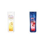 Clear Women Saç Dökülmesine Karşı Zencefil Özü Kepeğe Karşı Etkili Şampuan 350 ml(1) Clear Men Kepeğe Karşı Etkili Şampuan Hızlı Stil 2'si 1 Arada Kolay Şekil Alan Saçlar 350 ml Mavi(1)