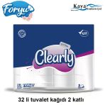 Clearly Çift Katlı Tuvalet Kağıdı 32 Rulo