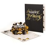 CLEENOVA Happy Birthday Pop Up Pasta Kartı, Zarflı Kız Erkek Çocuklar için Tatlı 3D Doğum Günü Kartları - Kadınlar, Erkekler, Anneler, Baba, Büyükanne, Kızı, Oğul, Arkadaş için Benzersiz El Yapımı