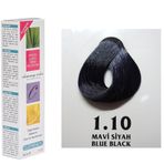 Clemency 1.10 Mavi Siyah Bitkisel İçerikli Tüp Saç Boyası + %20 Volume 90 ml Oksidan