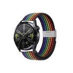 clemon Xiaomi Mi Watch S1-Mi Watch S1 Active 22 mm Metal Klipsli Flexıble Kordon Siyah Gökkuşağı