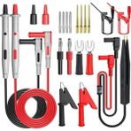 Cleqee P1503E 19 Parça Çok Işlevli Değiştirilebilir Multimetre Probu Test Ölçüm Kablo Kiti - 20 x 12 x 3 cm