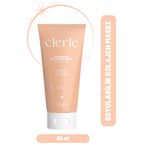 Clerie Cosmetics Clerie Soyulabilir Kolajen Yüz Maskesi – Cam Cilt, Nemlendirici Gözenek Sıkılaştırıcı Collagen Maske