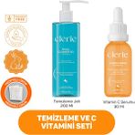 Clerie Yoğun C Vitamini Serum (%6 Sodium Ascorbyl Phosphate) ve Gözenek Temizleyici Yüz Yıkama Jeli - Clerie İkili Set - CLSJ