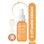 Clerie Yoğun Vitamin C Serum, Leke Karşıtı Cilt Tonu Eşitleyici, Renk Açıcı - Niacinamide + C Vitamini + Askorbik Asit + Hyaluronik Asit