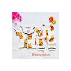 cles couture Winnie the pooh desenli alt üst bebek pijama takımı-%100 ORGANİK PAMUK
