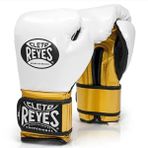 Cleto Reyes Boks Eldiveni , Kickboks Eldiveni , Muaythai Eldiveni , Mma Eldiveni - Beyaz - Altın - 16 oz