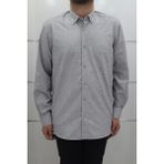 Cliente Fistan Store Erkek Düz Klasik Kesim Rahat Kalıp Tek Cepli Kışlık Kaşmir Gömlek - 2XL - Gri