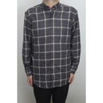 Cliente Fistan Store Erkek Ekose Kareli Klasik Rahat Kalıp Tek Cepli Kışlık Kaşmir Gömlek - Kahverengi - 2XL