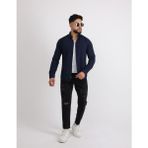 Cliento Adel Paraşüt Kumaş Uzun Kollu Modern Erkek Gömlek - XL - Lacivert