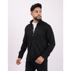 Cliento Likralı Scuba Süet Kumaş Kışlık Kalın Erkek Gömlek - XL - Siyah