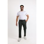 cliento Modern Tarz Desenli Örme Jogger Erkek Pantolon Yeşil 2XL