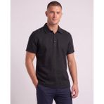 Cliento Modern Tasarım Keten Kumaş Günlük Erkek Gömlek - Siyah - 2XL