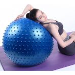 Clifton Tırtıklı Pilates Topu 65 cm Mavi Renk Egzersiz ve Rehabilitasyon İçin 1 Adet