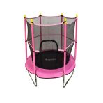 Clifton Trambolin Fileli Korumali Kolay Kurulum, Ev Bahce Tipi (152 Cm - Pembe)