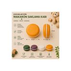 Clinica 4’lü Makaron Saklama Kabı Çocuk Atıştırmalık Kutusu 12 cm