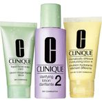 Clinique Cilt Tipi 2 Kuru Karma 3 Adımlı Cilt Bakım Seti