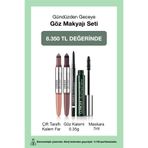 Clinique Gündüzden Geceye Göz Makyajı Set | Çift Taraflı Kalem Far x2, Maskara 7ml, Göz Kalemi