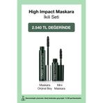Clinique High Impact Maskara İkilisi | Orijinal Boy Maskara, Mini Maskara