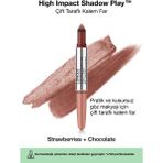 Clinique High Impact Shadow Play Çift Taraflı Kalem Far - Strawberries Chocolate 4ml