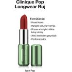 Clinique Pop Longwear™ Gün Boyu Kalıcı Ruj - Renk: Icon Pop 3.9g | Mat Bitiş - Kırmızı