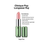 Clinique Pop Longwear™ Gün Boyu Kalıcı Ruj - Renk: Sugar Pop 3.9g | Parlak Bitiş