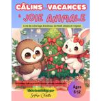 Câlins de Noël & Joie Animale: Livre de coloriage simple et mignon pour enfants
