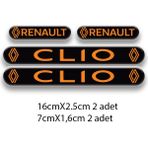 Clio 3D Damla 4'lü Oto Sticker Set 1