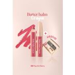 CLIO Kremsi, Kalem Şeklinde Renkli Dudak Balmı & Kalemtıraş CLIO Butter Balm Crayon 008 Pop-Art Berry