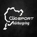 Clio Nürburgring Için Uyumlu Aksesuar Oto Sticker Beyaz 20*17 cm - Renkli - Standart