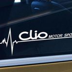 Clio Yan Cam Sticker Oto Kapı Çıkartma Tuning oto 20 cm x 7 cm yazı 382