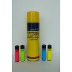 CLİPPER 1 Adet Clipper 250 Ml. Gaz 4 Adet Clipper Pocket Taşlı Doldurulabilir Çakmak - Renkli