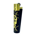 Clipper Deadly Chains Serisi Metal Çakmak - Gold