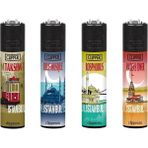 CLİPPER Istanbul Serisi Taşlı Pocket Çakmak 4 Adet
