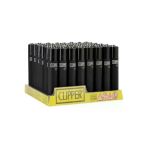 Clipper Micro Soft Siyah Taşlı Çakmak 30'Lu