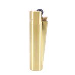 Clipper Özel Kutusunda Metal Çakmak - Mat Sarı (Brushed Gold)