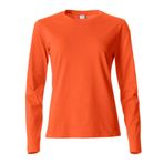 Clique Slim Fit Turuncu Uzun Kollu Kadın T-shirt