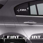 CLK Auto Fiat Egea Cross Için Uyumlu Aksesuar Oto Ritim Sticker 2 Adet 20*9 cm 001 - Standart - Siyah