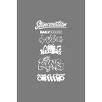 CLK Auto Oto Arka Cam Sticker Model 59 Ingilizce Beyaz 40*20 cm 001 - Standart - Siyah